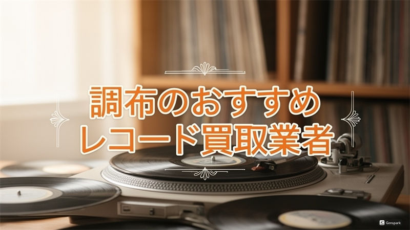 【調布市】レコード買取業者おすすめTOP5！高額査定で人気の店舗！