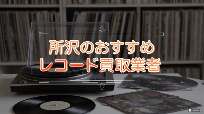 所沢のレコード買取で後悔しない厳選の買取業者TOP5！