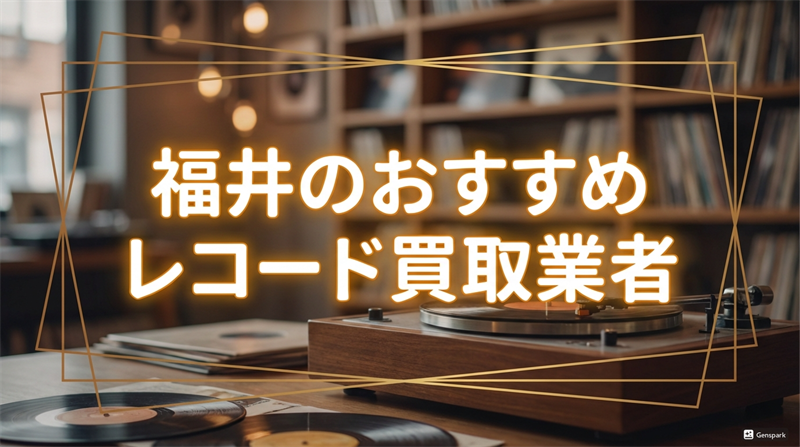 福井のおすすめレコード買取業者！高額査定が狙える業者TOP5！