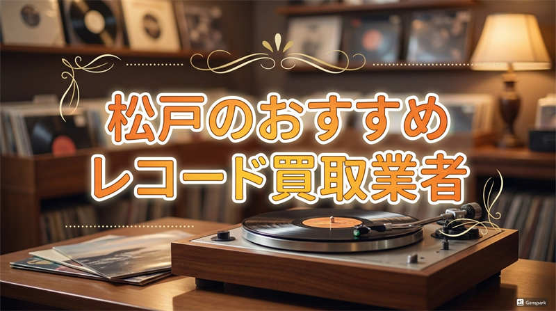 松戸のおすすめレコード買取業者TOP5！査定額で選ぶ！